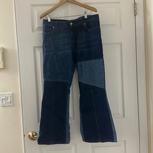 Alexander McQueen Patchwork Boyfriend Jeans Size 46